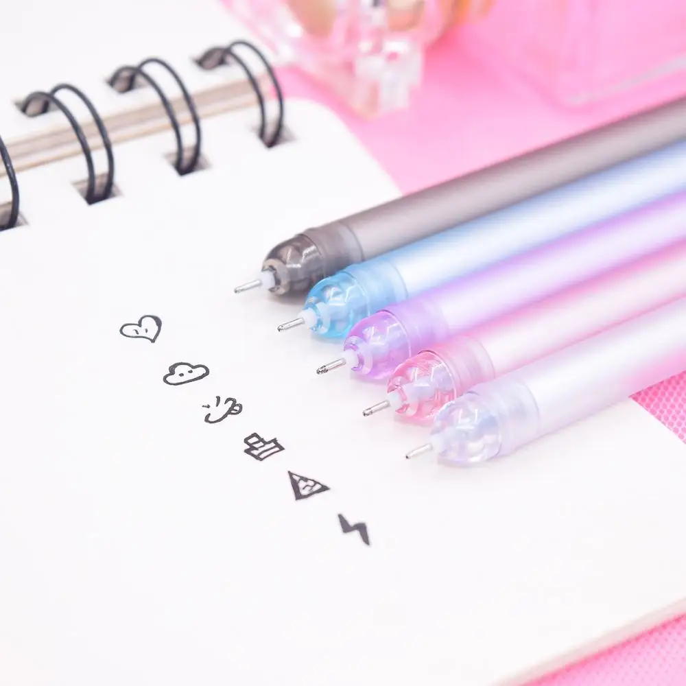 Перьевая гелевая ручка с подвеской Coloffice черная чернильная Канцелярия для