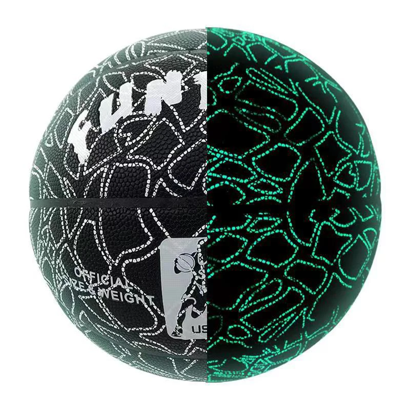 

Reflective Basketball Ball Glowing Night Light Man Child Size 7 5 Basketball Training Game Indoor Outdoor Bsquetbol -40