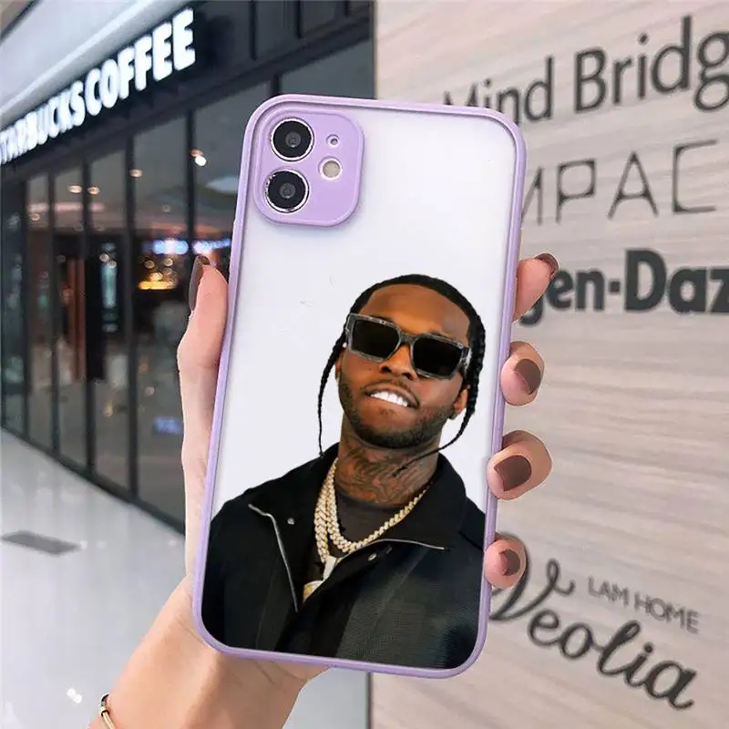 

American pop smoke Rapper Phone Case matte transparent For iphone 7 8 11 12 plus mini x xs xr pro max cover