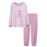 girls long johns set winter kids thermal underwear autumn homewear for kids cartoon purple girls sleepwear childrens pajamas