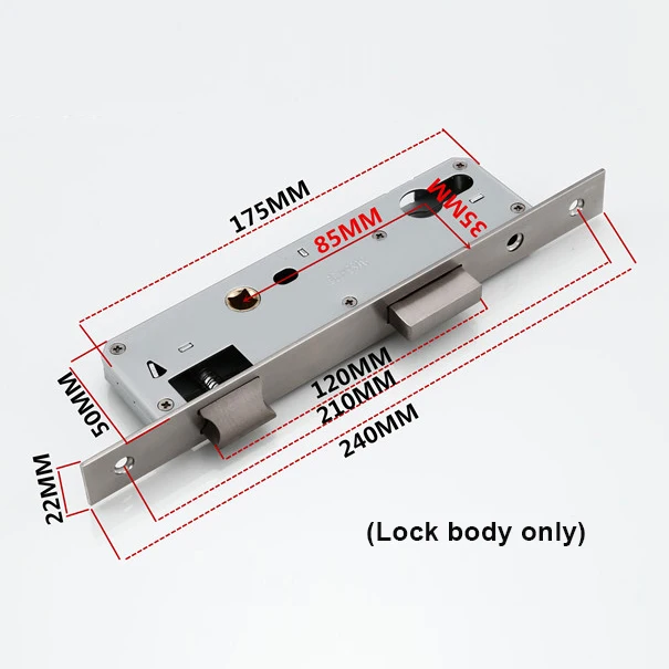 Lock Body YOHEEN умный замок отпечатков пальцев RFID карты клавиатуры код электронный цифровой дверной замок - Цвет: Lock Body