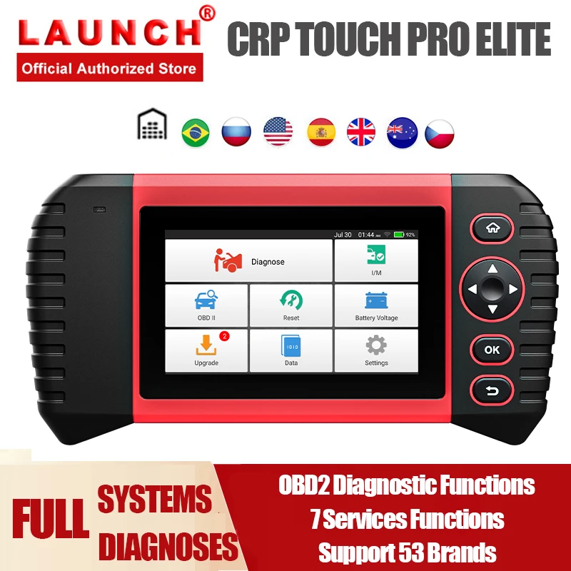 Launch CRP TOUCH PRO ELITE OBD2 сканер полная система Wifi диагностический инструмент тест