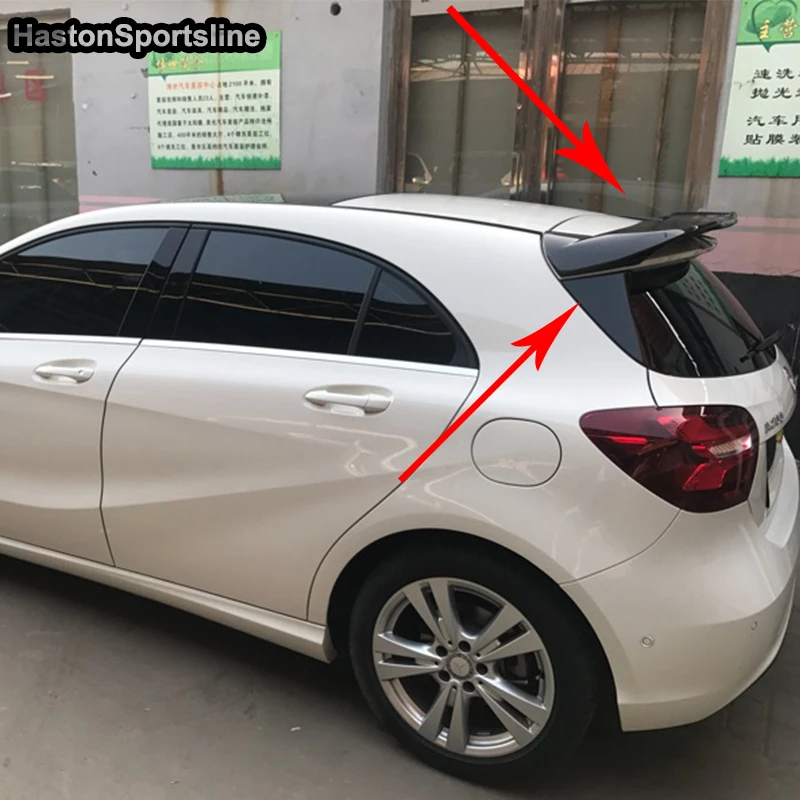 W176 A Class A250 A260 A45 AMG PIECHA стиль углеродное волокно задний спойлер на крышу автомобиля