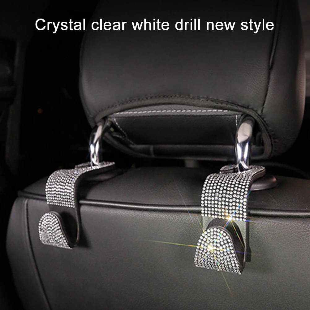 Универсальный автомобильный крючок на спинку сиденья со стразами Стразы вешалка