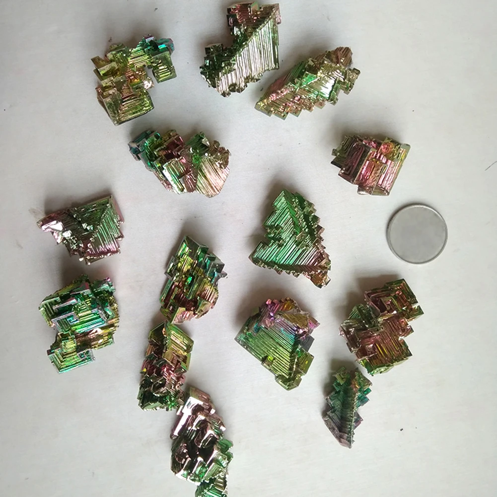 1 шт. необычный редкий Радужный Титан покрытый бисмутом драгоценный камень