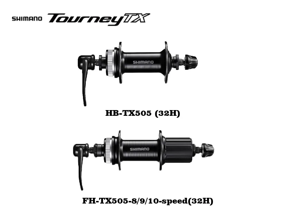 SHIMANO TOURNEY TX HB TX505 & FH Передняя Ступица и задняя свободная Втулка центральный замок
