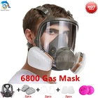 6800 противотуманный пылезащитный респиратор на все лицо промышленные распылительные газовые маски с фильтрами защита от формальдегида для безопасной работы