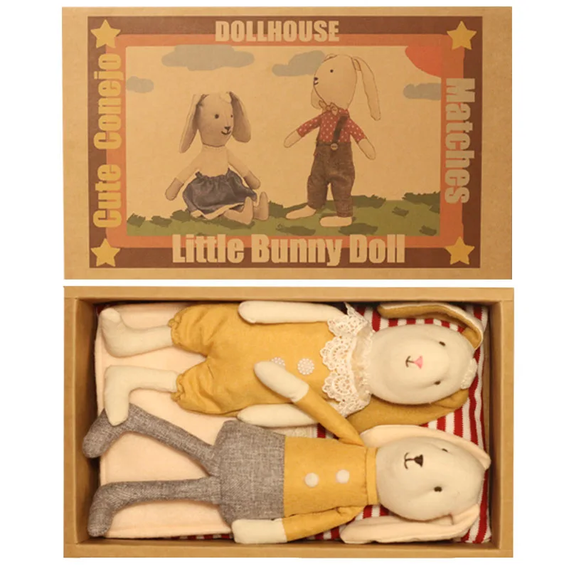 25 см милый кролик кукла детские мягкие плюшевые игрушки для детей Кролик спящий