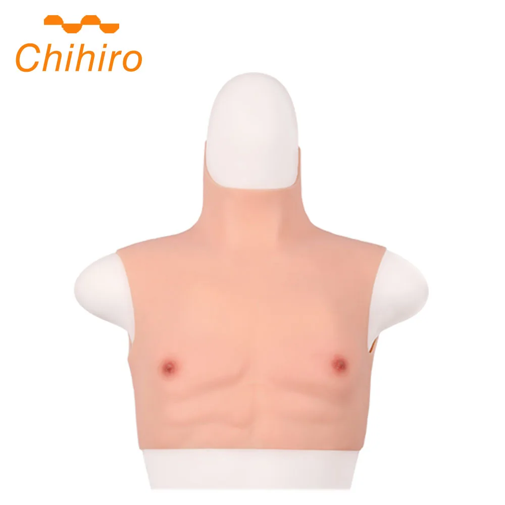 Искусственный силиконовый Трансвестит для мышц реалистичный мужской нагрудный