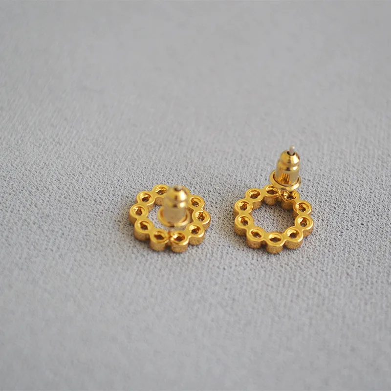 Аксессуары простой микро инкрустированный Циркон вспышка круг универсальные 925