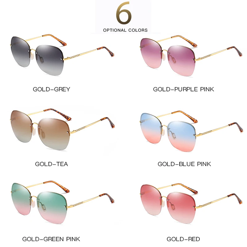 Высококачественные авиационные солнцезащитные очки для женщин фирменный дизайн