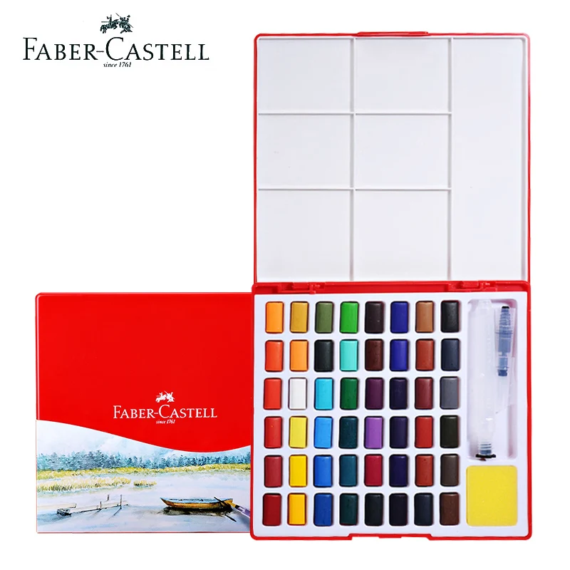 Faber Castell однотонная планшетофон 24/36/48 ярких цветов прозрачная портативная с