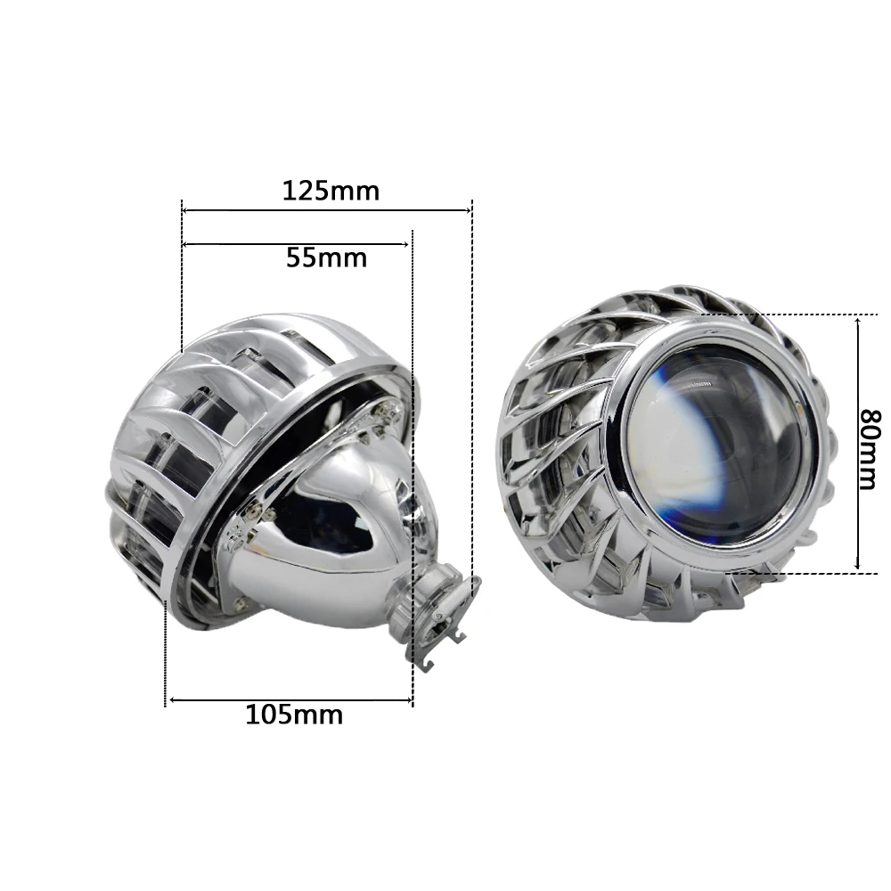 2 5 дюймовые биксеноновые hid проекционные линзы светодиодные дневные ходовые