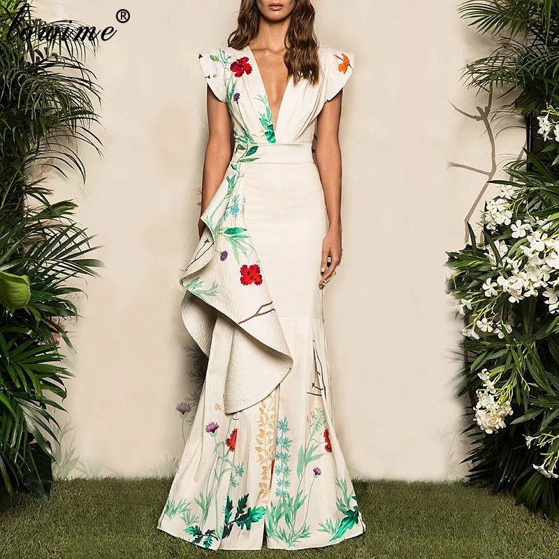 Платья знаменитостей с вышивкой турецкой кутюр длинные платья русалки красной