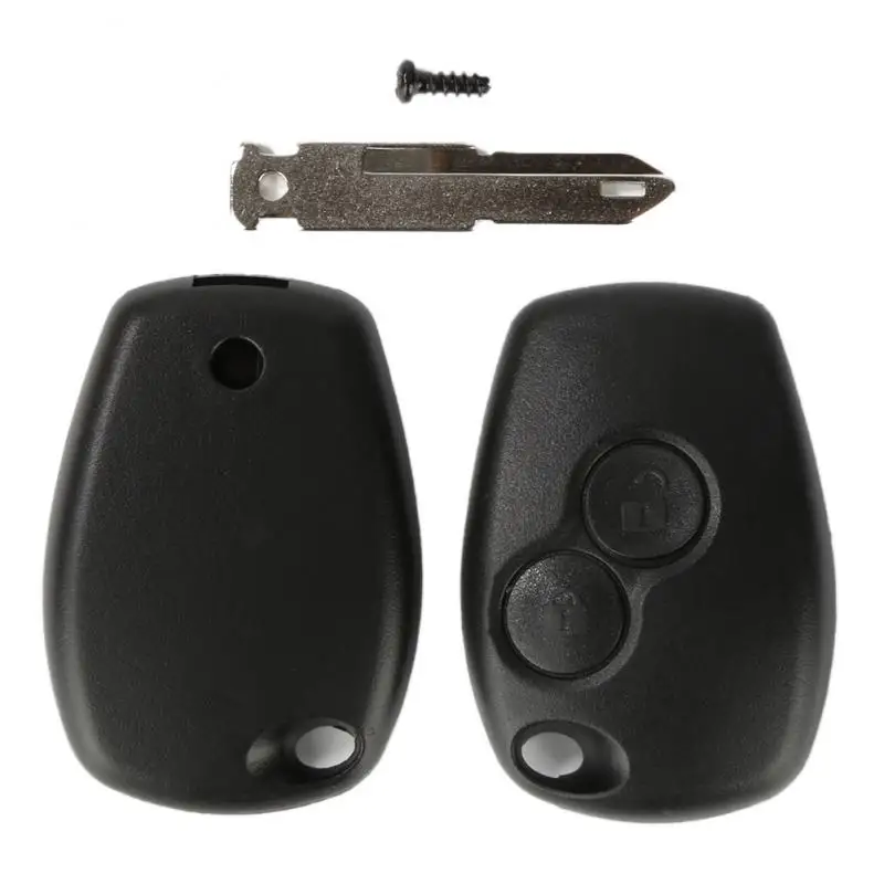 Button Remote Key Shell For RENAULT Clio DACIA Logan Sandero Keyless Entry Fob Case Replacement 2 Bin 350B Auto Accessories | Автомобили и
