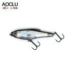 Воблеры AOCLU, супер качество, 8 цветов, 48 мм, жесткая приманка, гольян, Поппер, приманка для ловли окуня, пресносоленая вода, 12 # VMC крючки