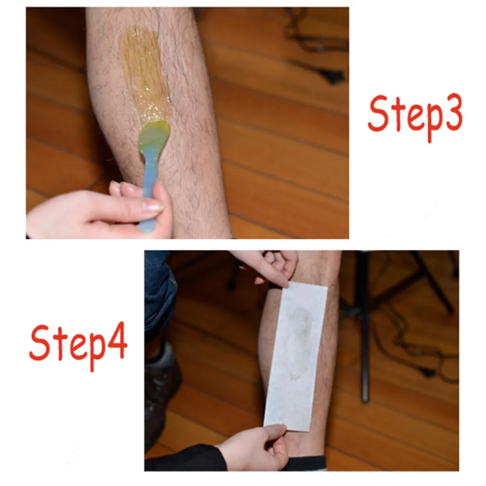 100 шт./лот Нетканая бумага для удаления волос на ногах теле лице восковая полоса