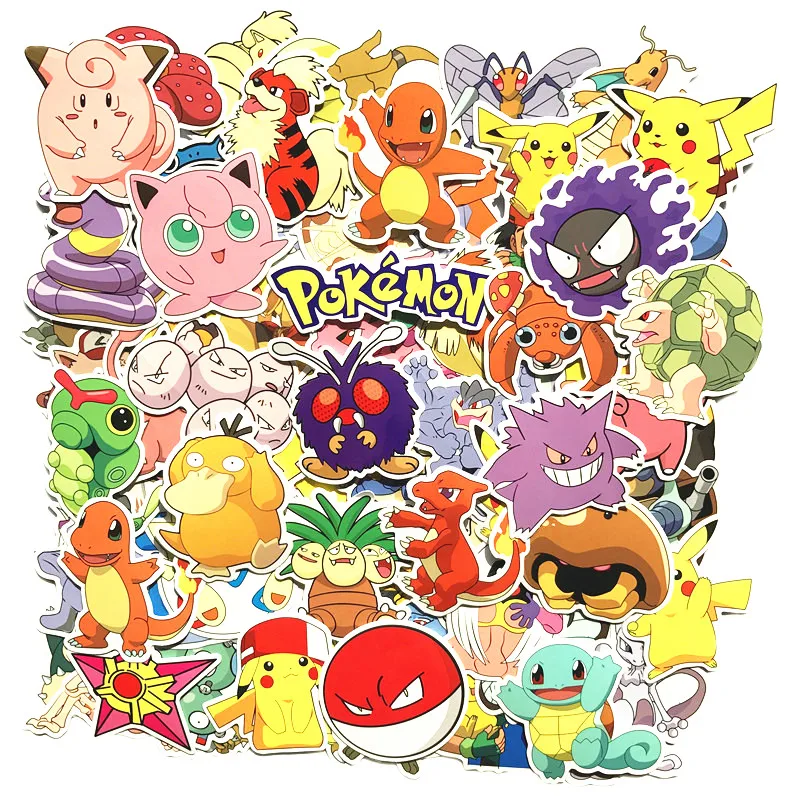 80 шт. Покемон Аниме Пикачу мультфильм наклейка s скейтборд ноутбук багаж