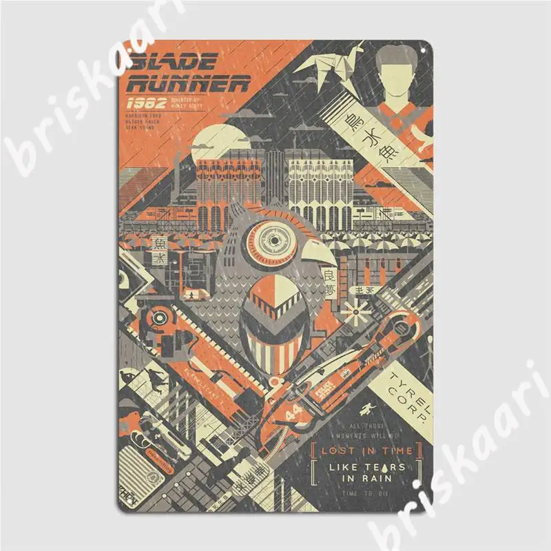 

Blade Runner 1982 Metal Sign Plates Custom Club Cave Pub Tin Sign Posters