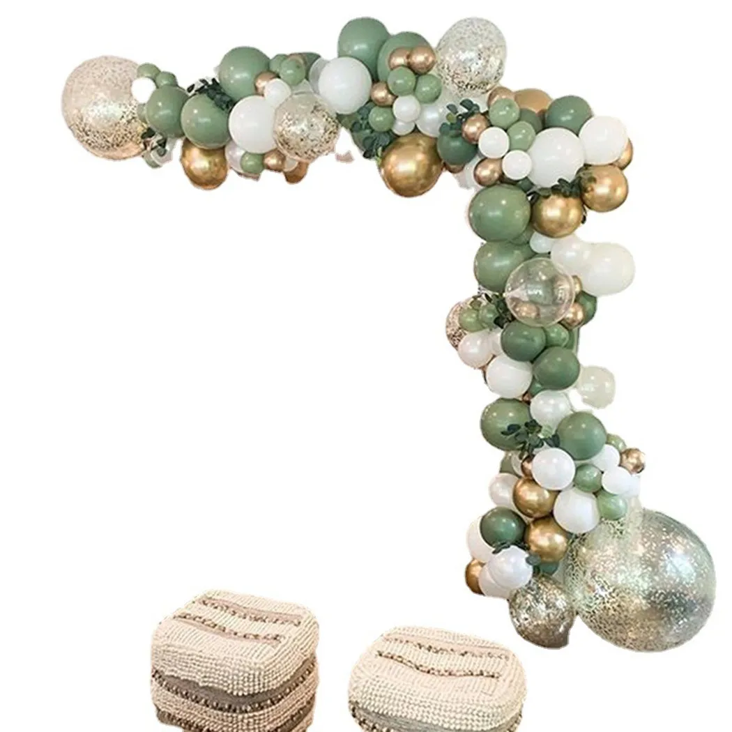 

152 Pcs Balloon Green Gold Balloon Garland Arch Set Baby Shower Party Birthday Wedding Decor 5/10/12/18inch Birthday Party Decor