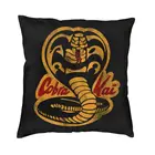 Детская наволочка в винтажном стиле с принтом кобры Кай, 60x60 см