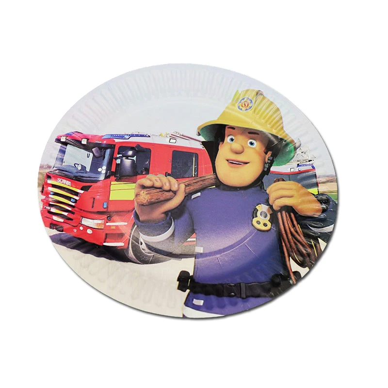 Пользовательское имя с рисунками из мультфильма Пожарный Сэм День рождения