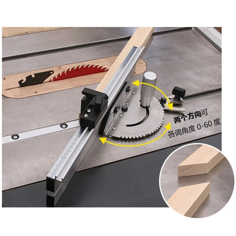 Miter Gauge Aluminum Profile Fence With Track Stop Table Saw Router Assembly Ruler For Woodworking Tools DIY | Инструменты