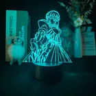 Фигурка саблей Fate Stay Night, 3D иллюзия, светильник, светодиодный аниме настольная лампа, игровая комната, вечеринка, Декор отеля, подарок для детей, управление через приложение
