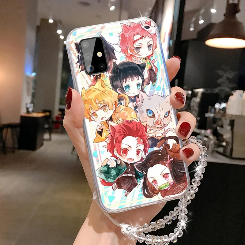 Phone Case For Samsung A41 A51 A71 A32 A20 A11 A21 A31 A30 A40 A50 A42 A70 A72 A22 Demon Slayer Kimetsu No Yaiba Soft Back Cover