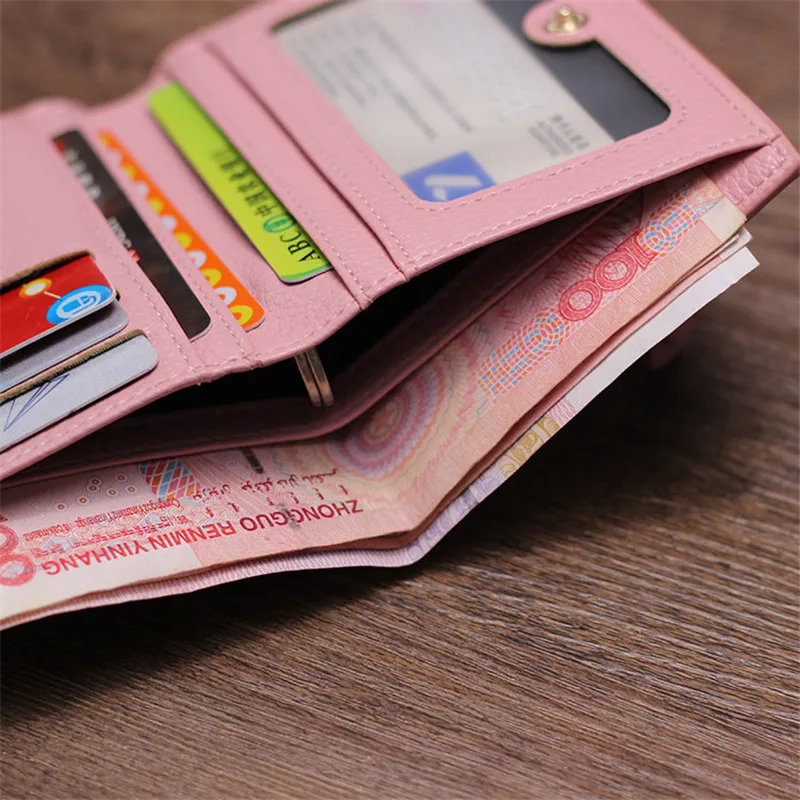 Маленький женский кошелек с кисточкой роскошный брендовый кожаный коротким