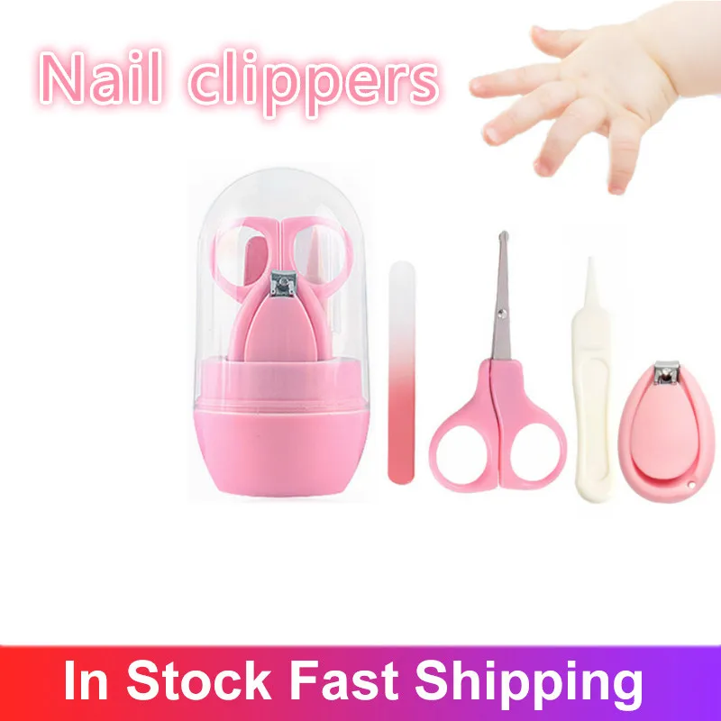 

4 Pcs Best Selling Nail Scissors Safety Nail Clippers Scissors Cutter For Newborn Baby Convenient Daily Baby Nail Shell Tools