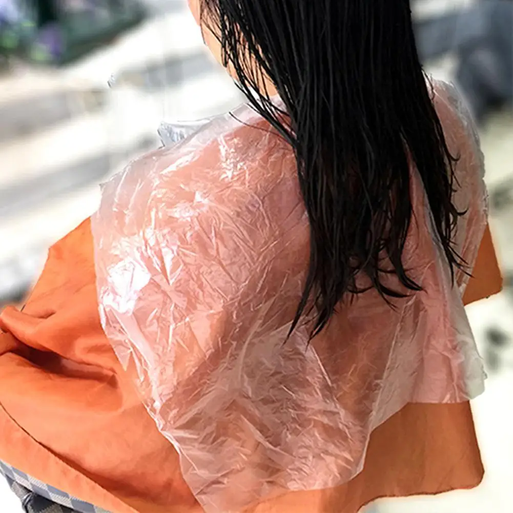 

HOT SALES!!! 200Pcs Disposable Barbered Hairdressing Capes Waterproof Perm Hair Salon Apron