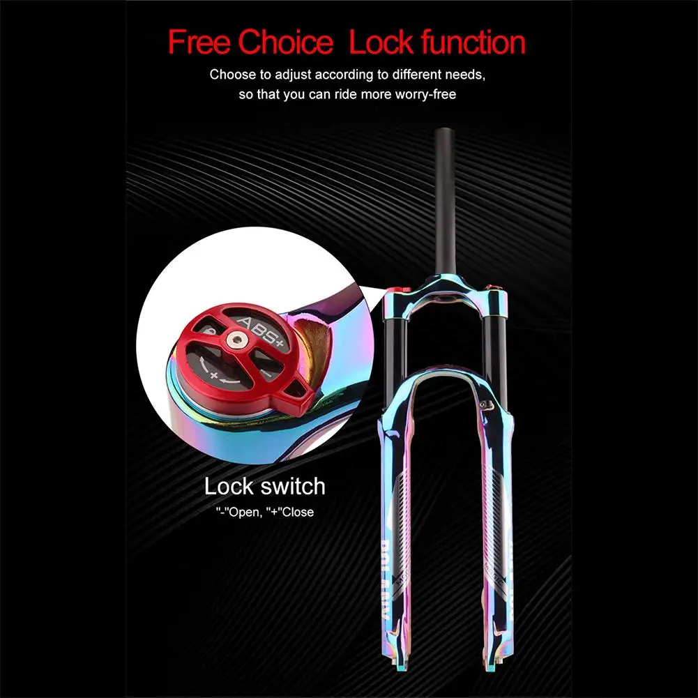 

Bike Front Fork 27.5/29 Inch Supension Air Vacuum Plating MTB Bike Fork Aluminum Alloy 120mm Bicycle Part Cycling Accessories