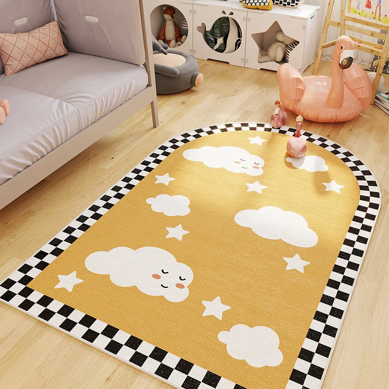 

Cartoon Living Room Carpet Sofa Fully Covered Table Carpet Large Area Bedroom Non-Slip Floor Mat Children Room Bedside Floor Mat