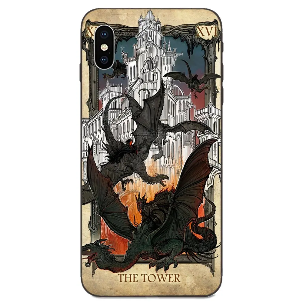 Модный мягкий чехол для мобильного телефона с картами Таро Apple iPhone 11 X XS Max XR Pro 4 5 6 6S