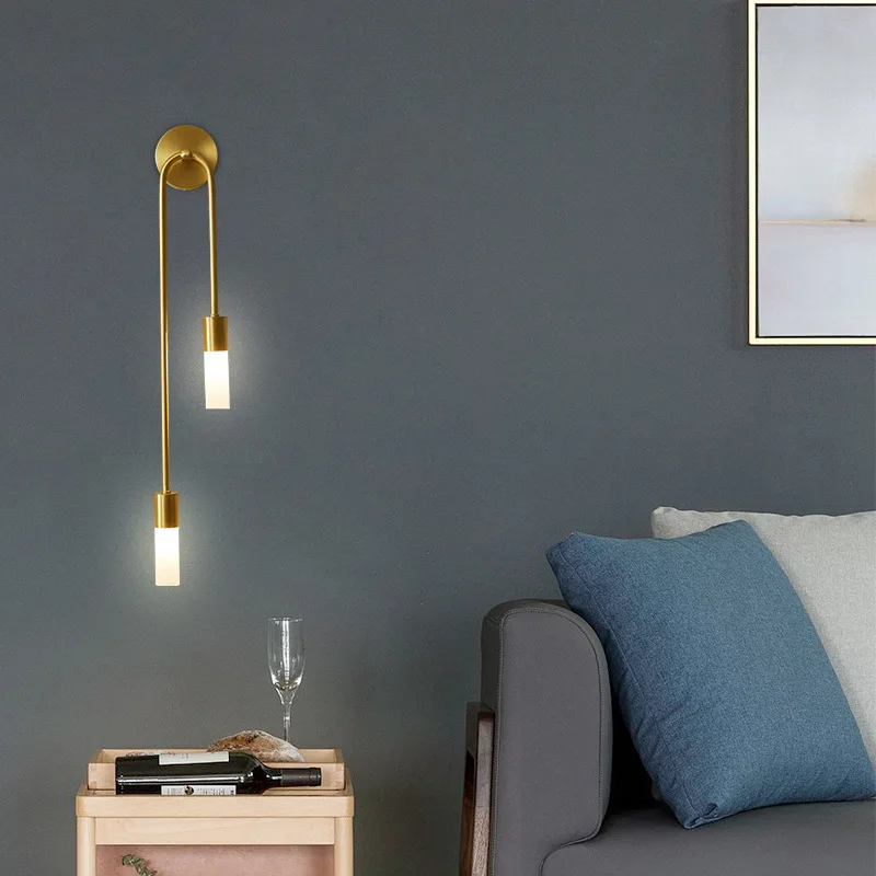 

Nordic modern Wall Lamps LED Wall Sconce Light home decor led light fixture Contemporary Sleek Minimalist design Golden lighting