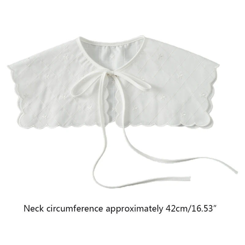 Вышитый накладной воротник с нежными полями накладные воротники съемный