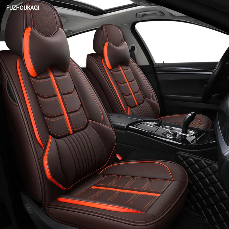 Чехлы на передние и задние автомобильные сиденья из кожи для volvo xc60 v50 v70 s60 s40 xc70 c30