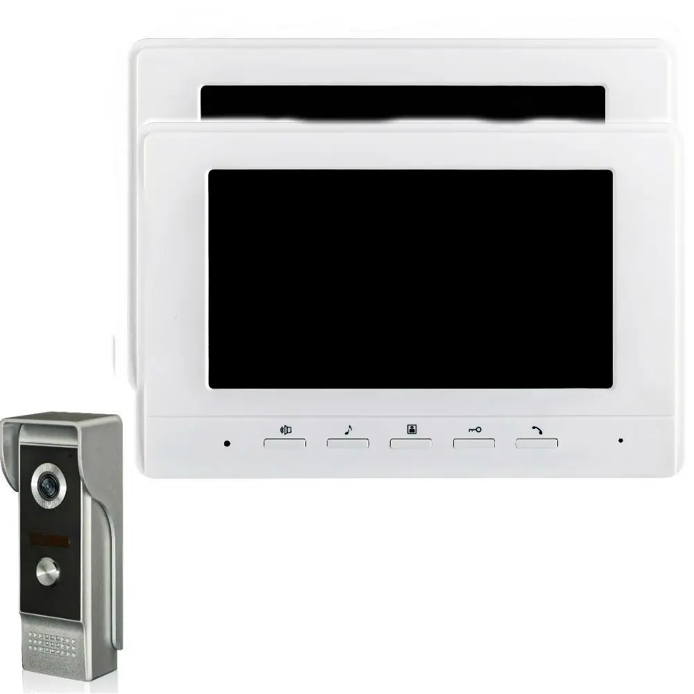 7 inch Wired Video Doorbell video intercom Rainproof Camera Visual Intercom Two-way Audio Remote Unlock Video Door Phone