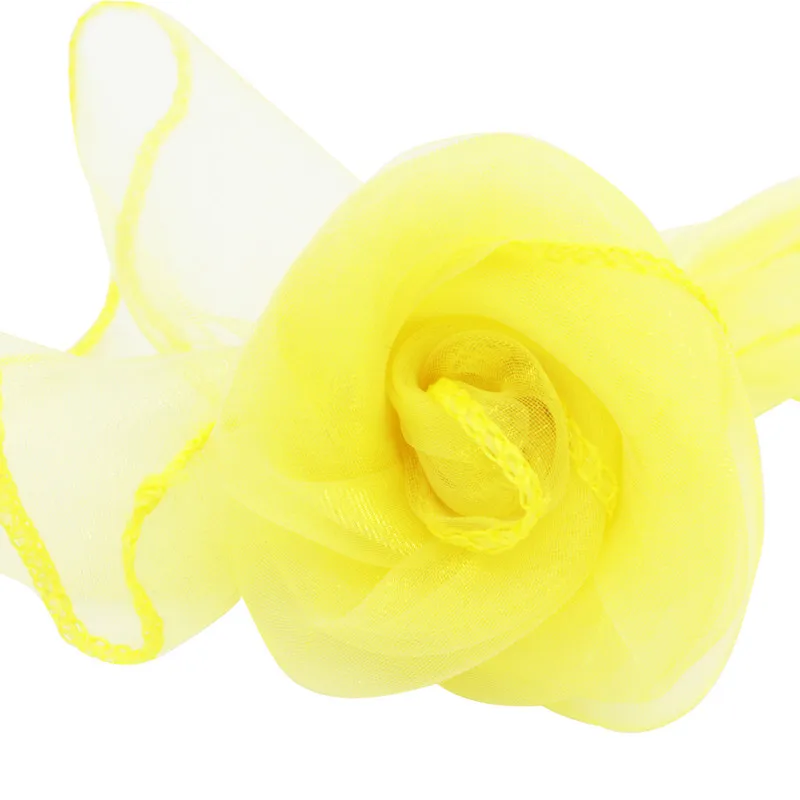 Yellow FERR, 100 шт, новинка, органза, на стул, с поясом, с бантом, для свадебной вечеринки, украшения, Свадебный продукт, высокое качество - Цвет: Yellow