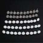 Металлические обивки гвоздей, белые, 11 х17 мм, 50 шт., чехол для украшений, мебели, мебели, кнопки, современные гвозди, простой стиль