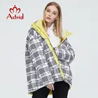 Astrid 2021 новые женские зимние пальто женские теплые короткие ботинки; Модные парки; Искусственная кожа; Однотонная куртка с капюшоном больших размеров женской одежды ZR-7242