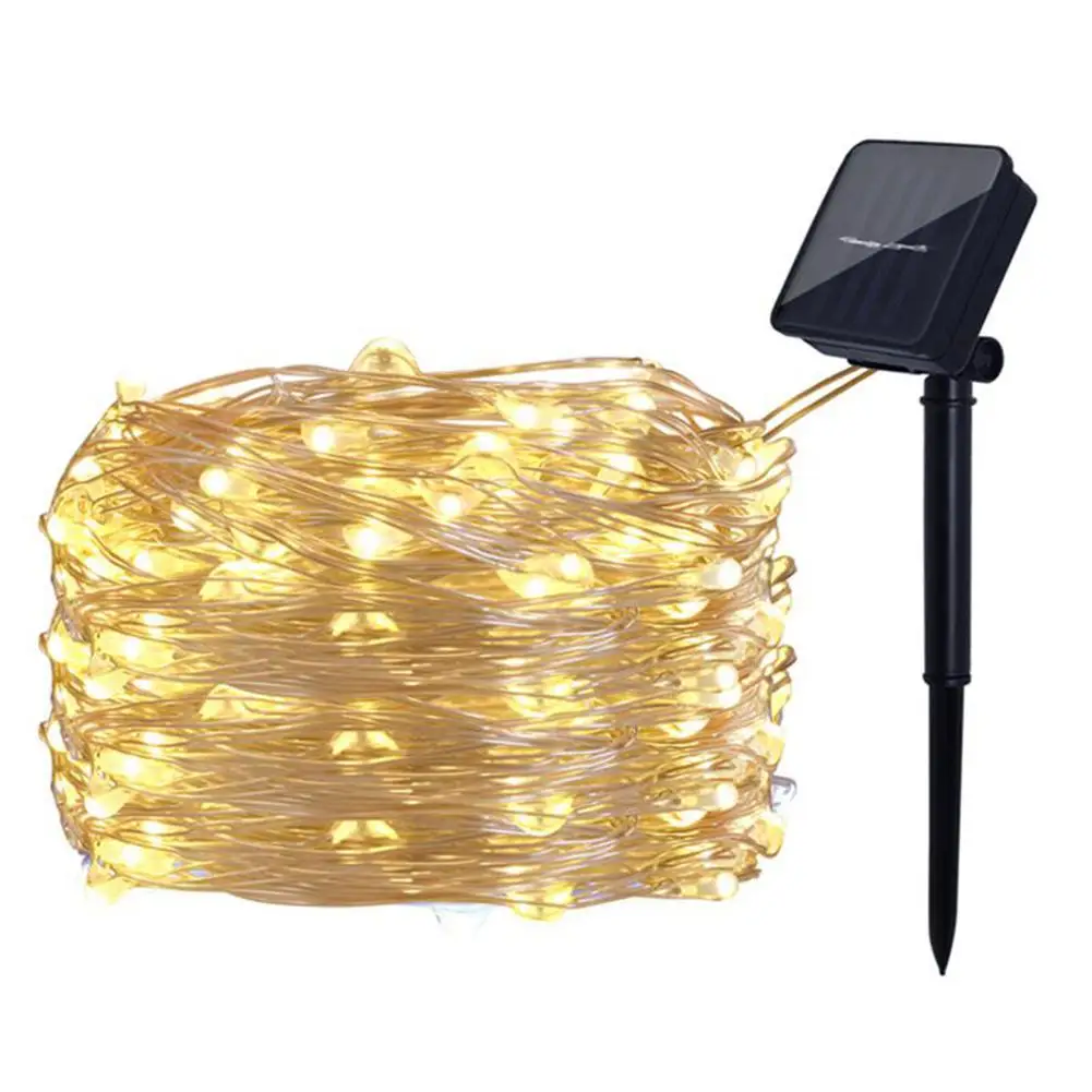 

10m 100leds sunlight string light in the open air decorative Christmas lamp dwaterproof water garden decoration outdoor