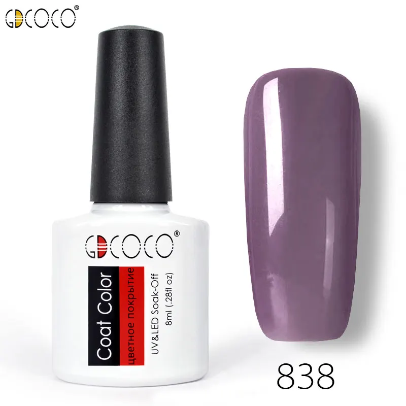 GDCOCO Гель-лак 8 мл 50 цветов УФ-гель для маникюра Сделай Сам дизайн ногтей Venalisa Гель-лак дизайн лак замачиваемый Светодиодный УФ-гель для ногтей - Цвет: 838