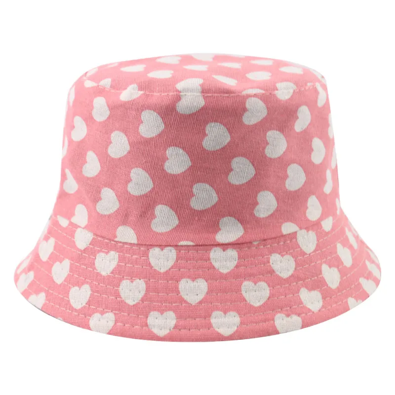 FOXMOTHER Новинка Реверсивный розового цвета с принтом любящее сердце ведро Шапки
