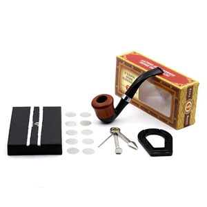 Новый классический стиль курительная трубка набор с 4 трубными инструментами деревянная Смола табачные трубы лучший подарок мужской гаджет дым