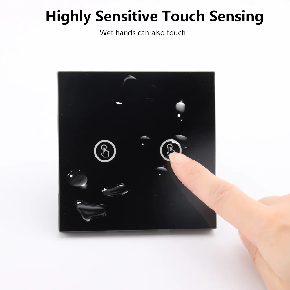 Сенсорный настенный выключатель SMATRUL светодиодная лампа с панелью из