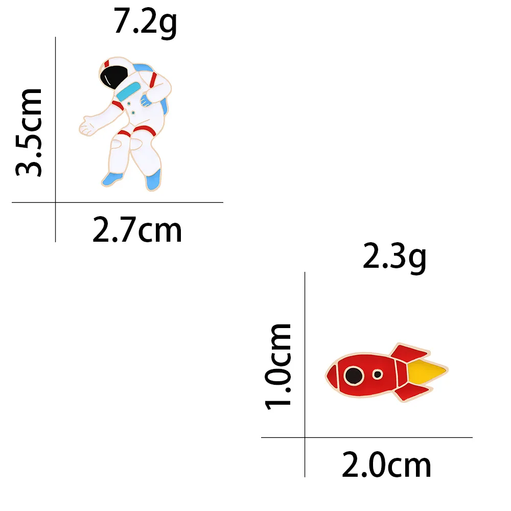 Космическая коллекция для путешествий мультяшная ракета космонавт брошь сумка