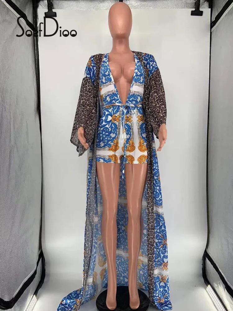 

Soefdioo Cover Up Bikini Swimwear 3 Piece Sets Women Bodysuit+Shorts+Cardigan Cover Up Swimsuits Fashion Beachwear Summer 2021