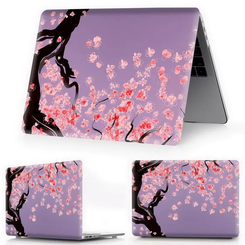 Чехол для ноутбука MacBook Air Pro retina 11 12 13 15 для Mac book Pro 13,3 15,4 дюймов с сенсорной панелью ID A2159+ крышка клавиатуры - Цвет: ying-hua-Y6